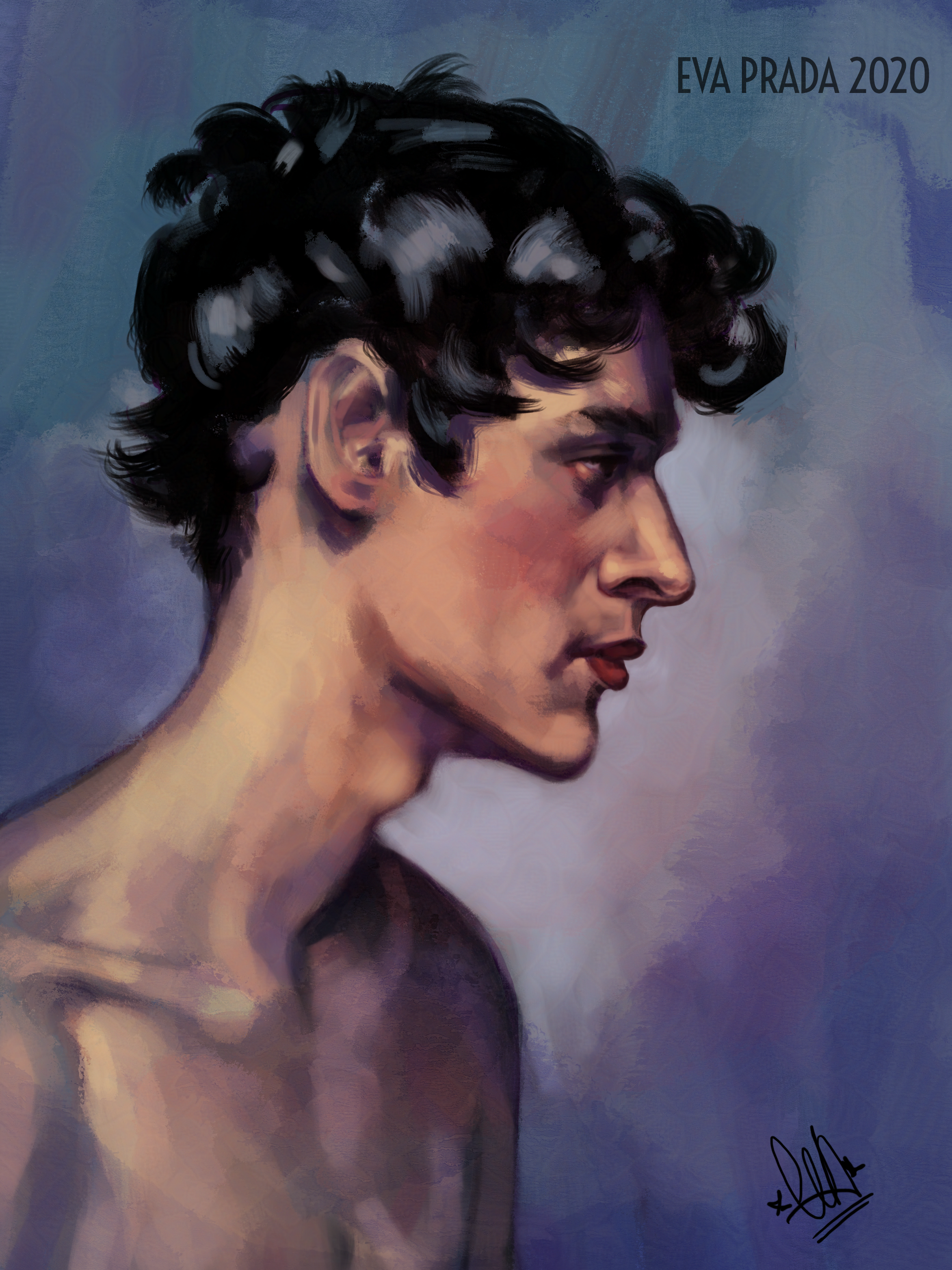 Profile of a Man by Eva Prada